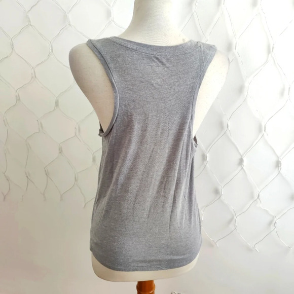 °American Eagle Muscle Tee / Gray & Pink / Graphic T-Shirt / Medium - Picture 2 of 3